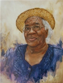 Lady in a Straw Hat